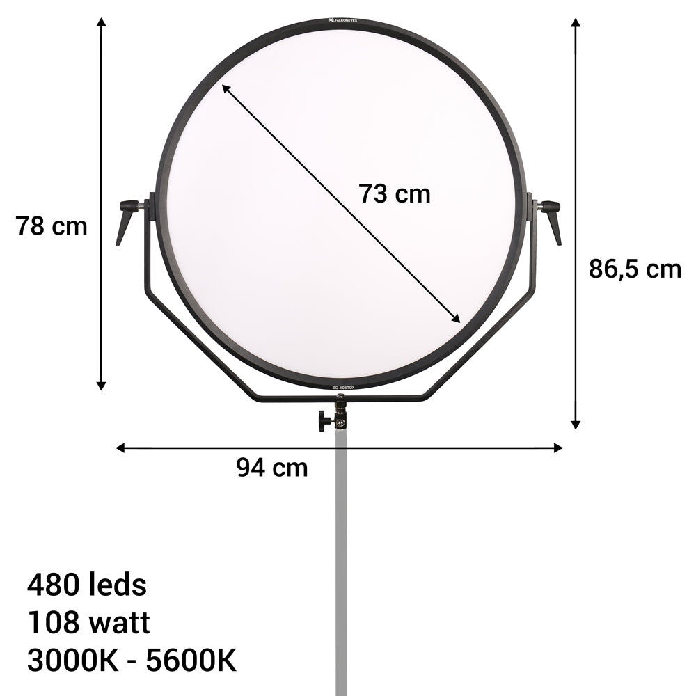 Falcon Eyes Bi-Color LED Lampe Sophiez SO-108TDX auf 230V