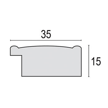 Zep Bilderrahmen KA657S Andria Silver 13x18 cm