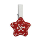 Zep Weihnachts Kit Wood Clips Rot LK38R 8 St.