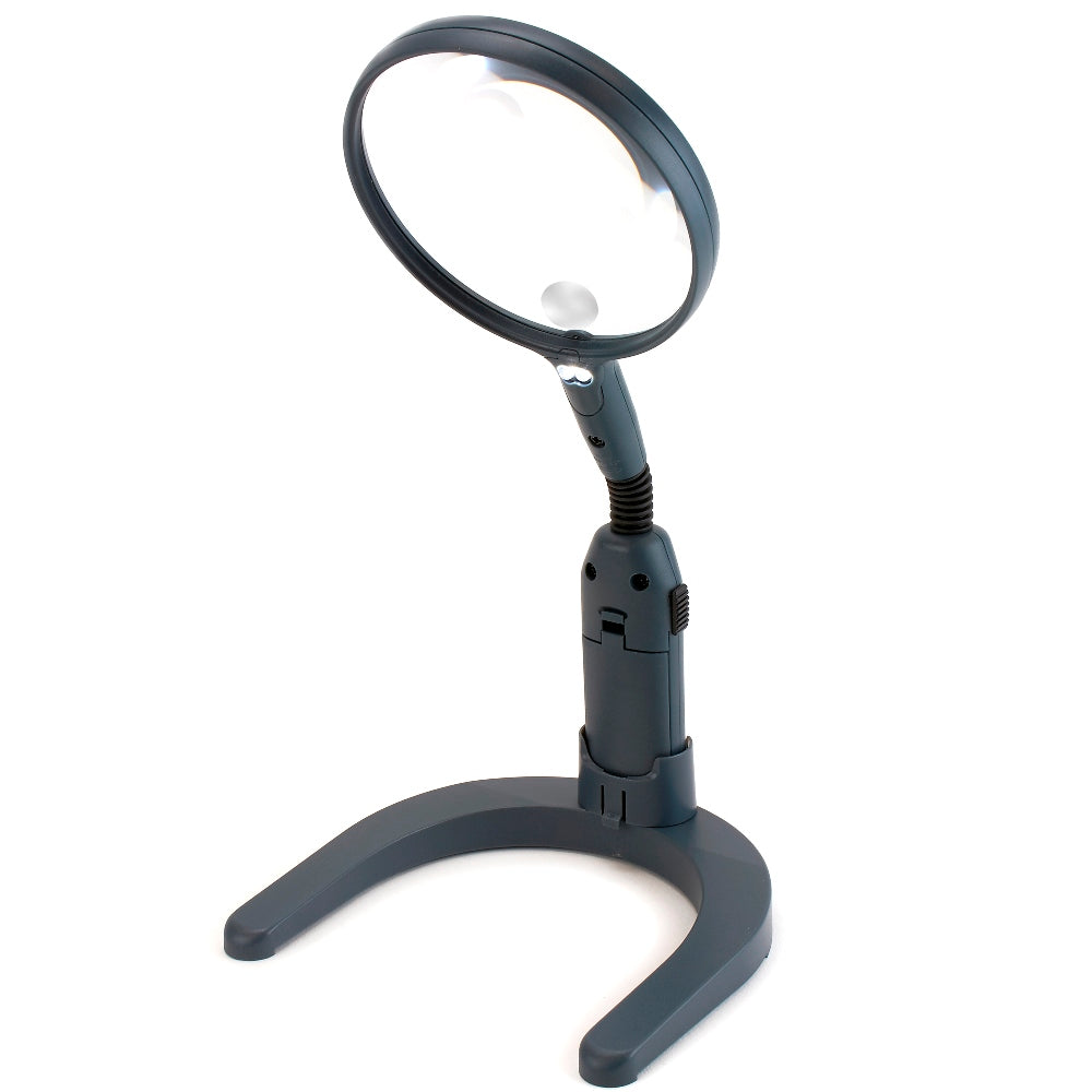 Carson Flexible Standlupe mit LED 2x110mm