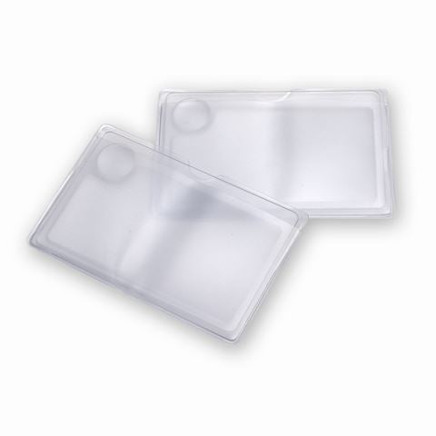 Carson Taschenlupe WM-01 2,5x kreditkartengroße Lupe mit 6x Spotlinse