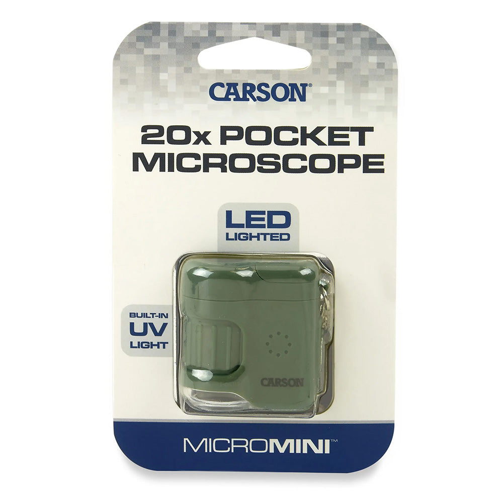 Carson Taschenmikroskop MicroMini 20x Grün