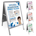 Gehwegschild A1 inklusive Passfoto Poster auf 2 Seiten – 59,4 x 84 cm