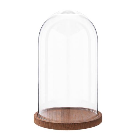 Clayre Eef Glasglocke 6GL1946 Transparent 16x28 cm