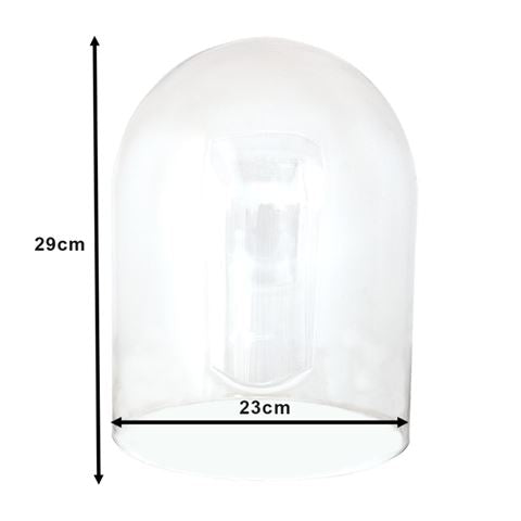 Clayre Eef Glasglocke 6GL3549 Transparent 23x29 cm