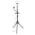 StudioKing LED Vlog Set SK-K190 mit Ringlamp und Mikrofonhalter