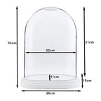 Clayre Eef Glasglocke 6GL1764 Transparent 26x15x33 cm