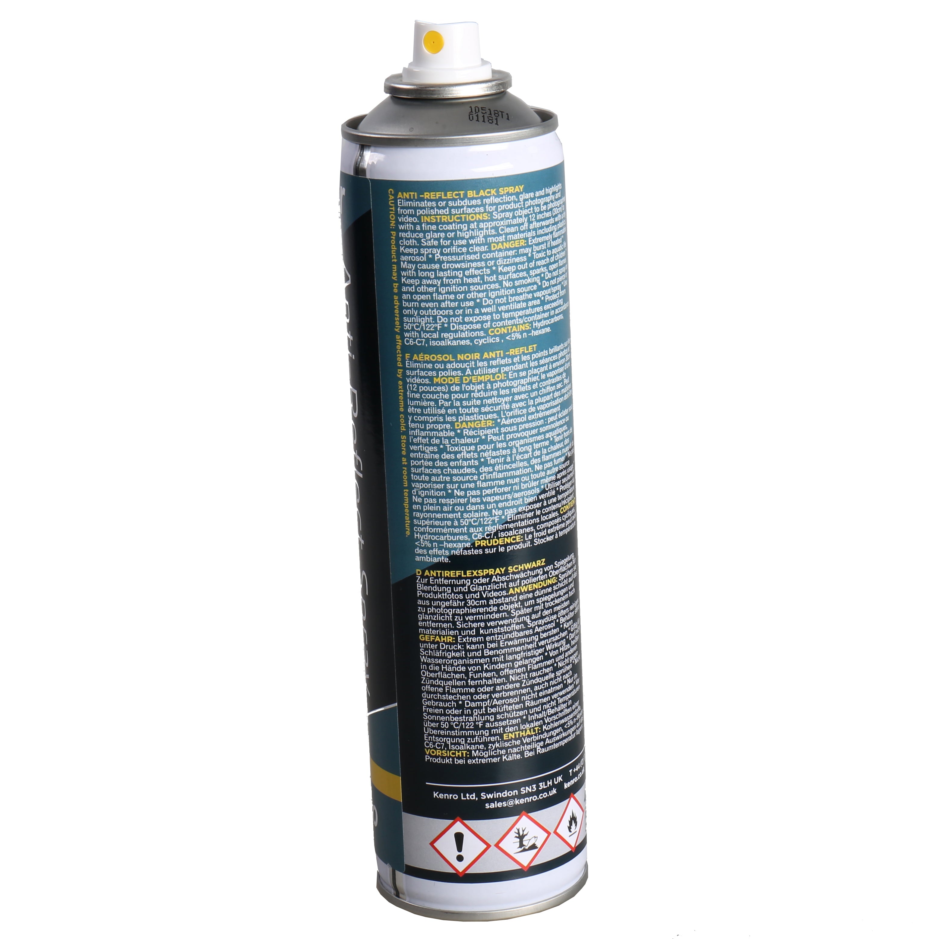 Kenro Anti Reflektion Spray Matt für schwarze Oberfläche