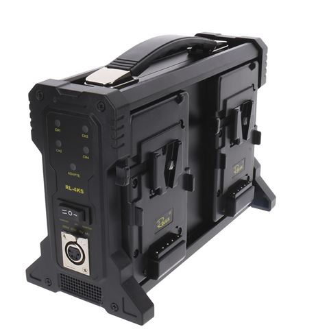Rolux Akkulader RL-4KS für 4 x V-Mount Akku
