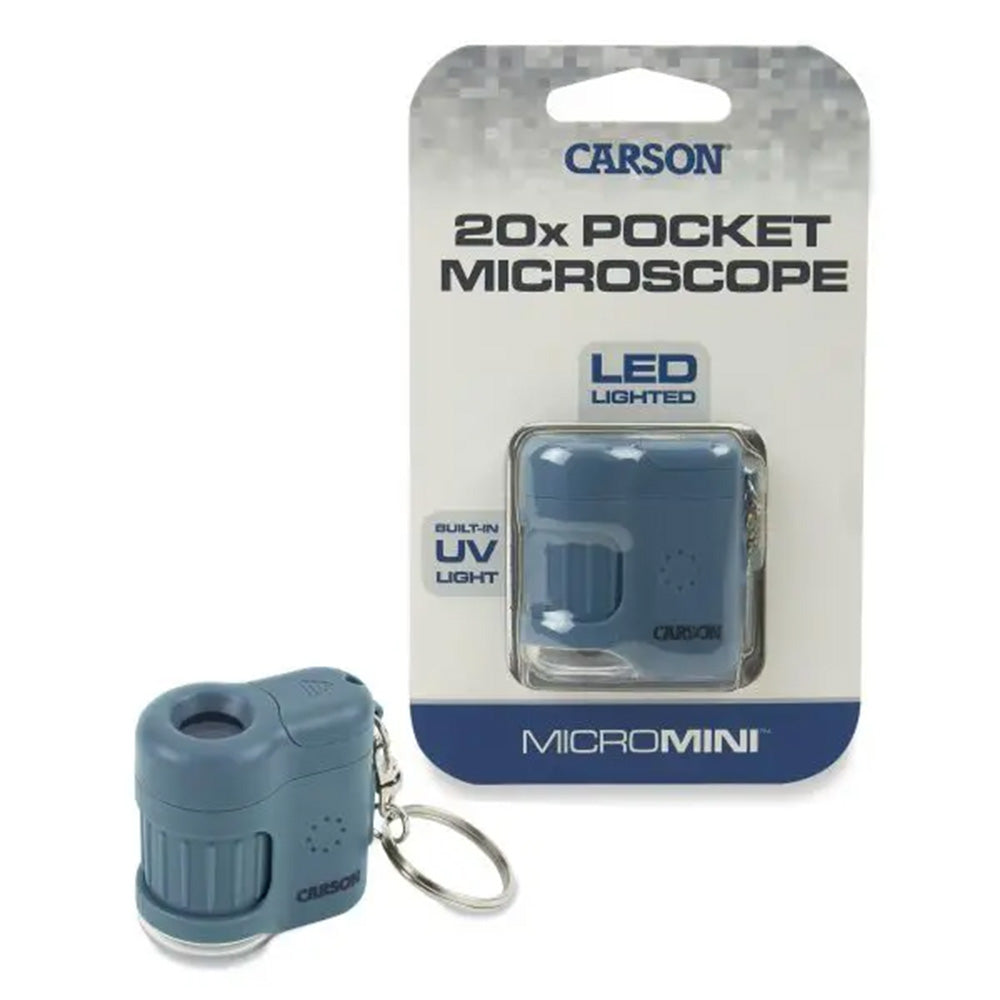 Carson Taschenmikroskop MicroMini 20x Blau