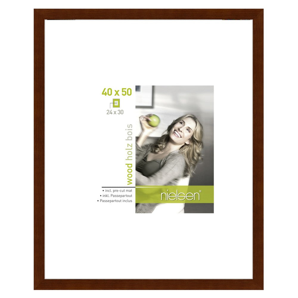 Nielsen Bilderrahmen 8988021 Apollon Schwarz 40x50 / 24x30 cm
