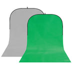 StudioKing Background Board BBT-03-10 Grau/Grün 150x400 cm