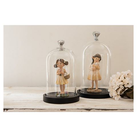 Clayre Eef 6GL2544 Glasglocke Transparent 14x25 cm