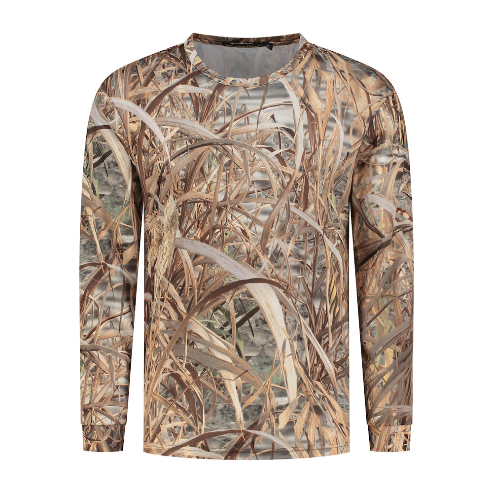 Stealth Gear T-Shirt Langarm Camo Schilf Print