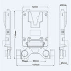 Rolux Mini V-Mount Akkuhalter RL-AC13S