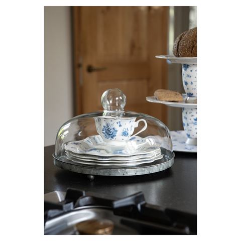 Clayre Eef Glasglocke 6GL2492 Grey Transparent 16x15 cm