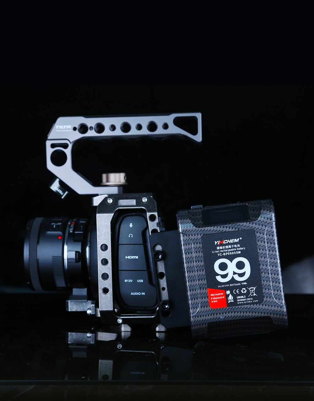 Rolux Mini V-Mount Akkuhalter RL-AC12S