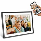 Frameo Digitaler Fotorahmen HF-109T Schwarz 10.1 Inch mit FrameGlow
