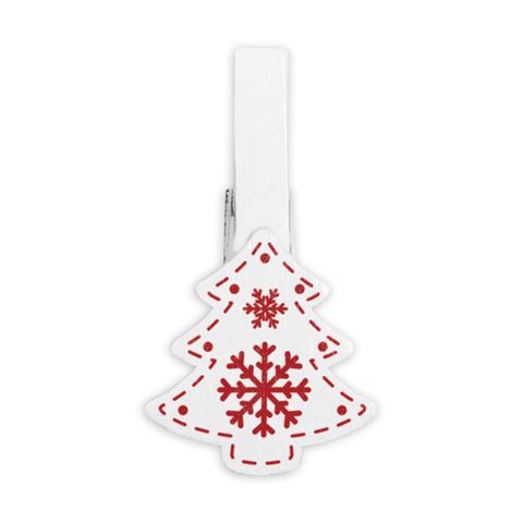 Zep Weihnachts Kit Wood Clips Rot LK38R 8 St.