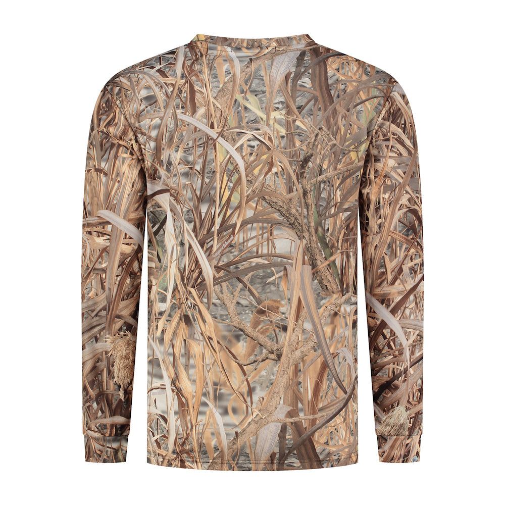 Stealth Gear T-Shirt Langarm Camo Schilf Print