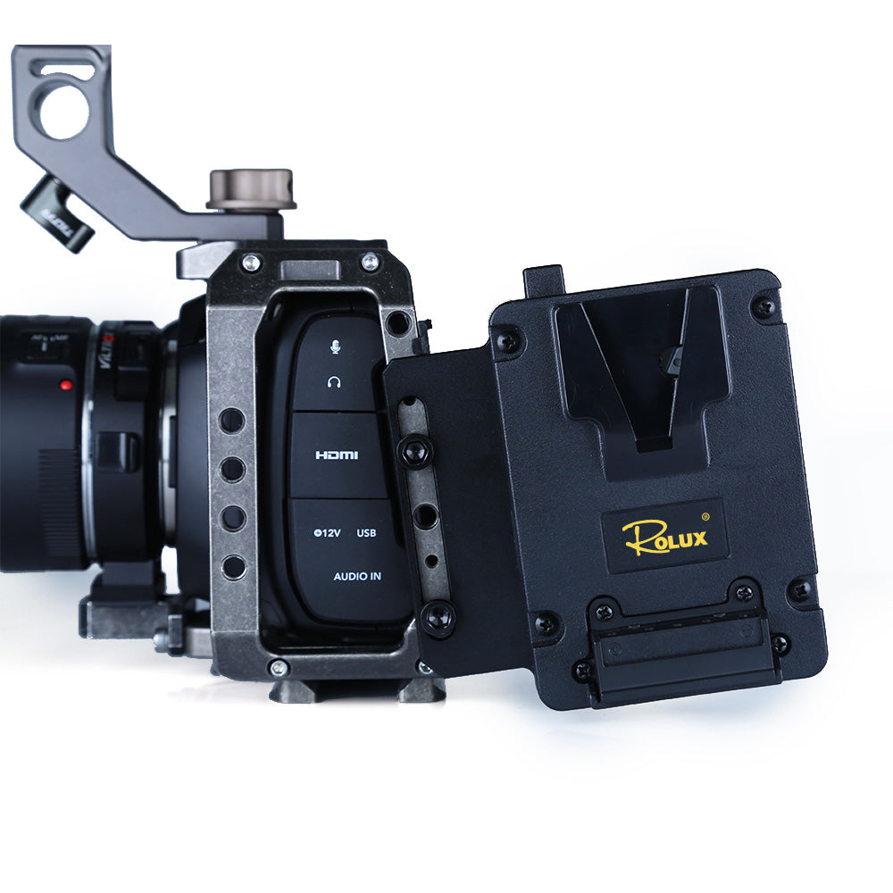 Rolux Mini V-Mount Akkuhalter RL-AC12S