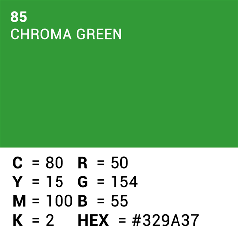 Superior Hintergrund Papier 85 Chroma Key Green 3,56 x 15m
