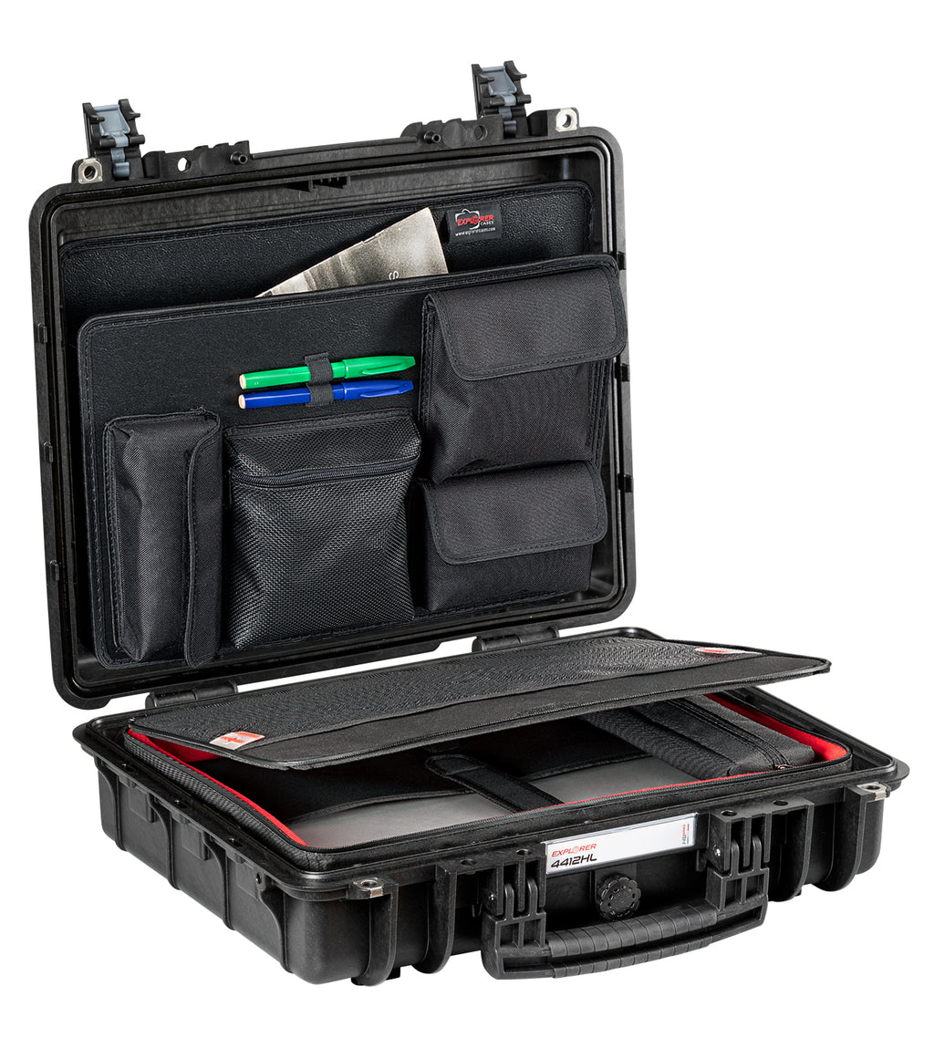 Explorer Cases 4412HL Koffer Schwarz mit Laptoptasche
