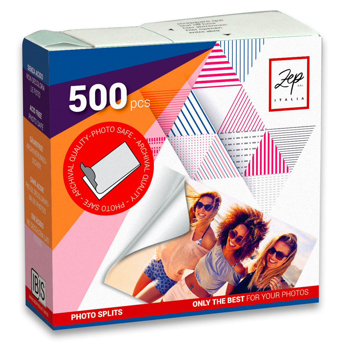 Zep Foto Stickers Doppelseitig BX500 500 Stück 13x17 mm