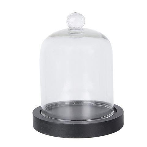 Clayre Eef Glasglocke 6GL4038 Black 10x14 cm