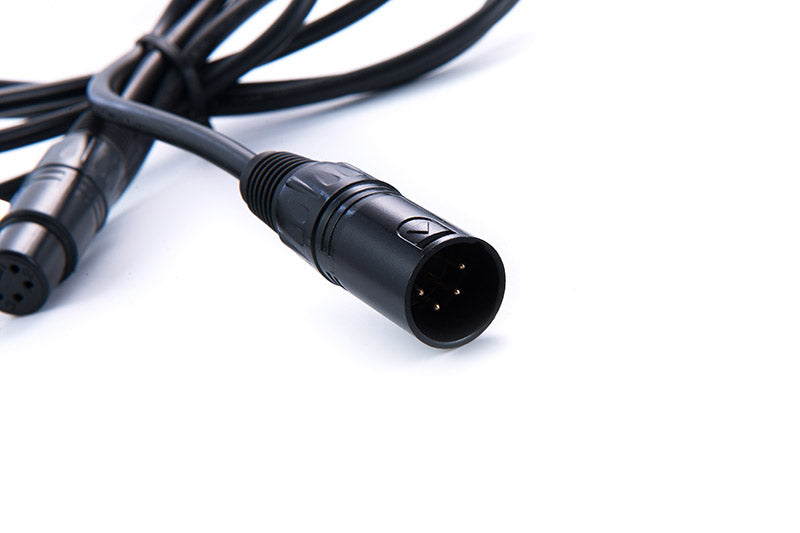 Rolux 4 Pins XLR Female mit 4 Pins Male Verbindungskabel RL-C7