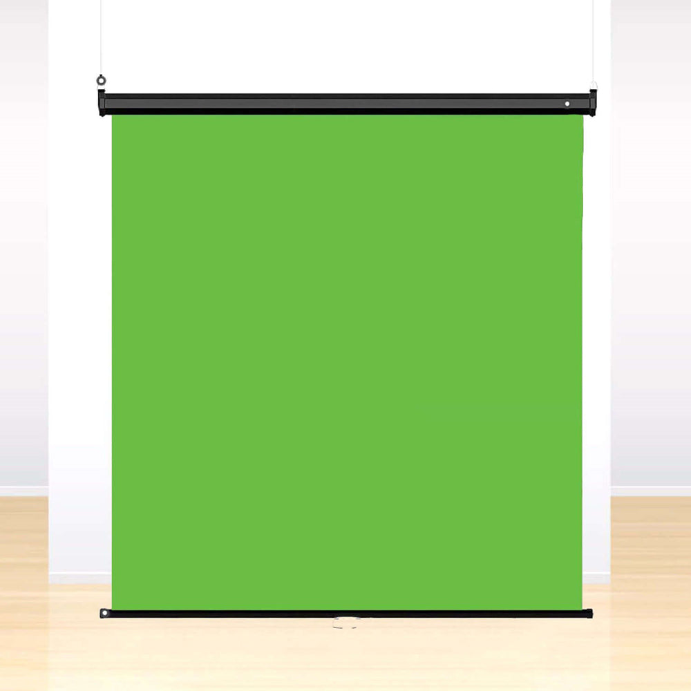 StudioKing Wand Pull-Down Green Screen FB-180200WG 180x200 cm Chroma Grün