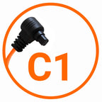 Miops Kamera Verbindungskabel Canon C1 Orange