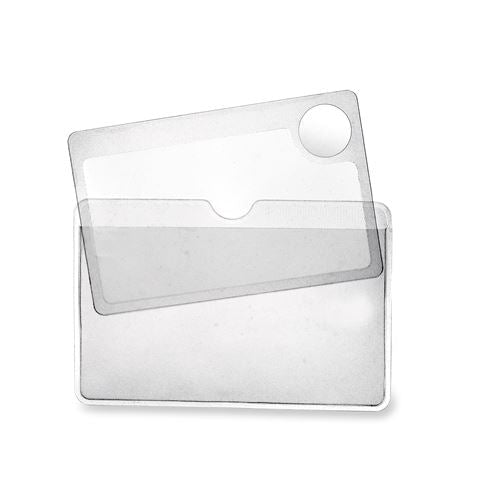 Carson Taschenlupe WM-01 2,5x kreditkartengroße Lupe mit 6x Spotlinse