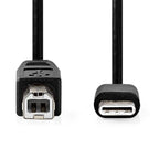 USB Kabel 2m USB-C zum USB-B