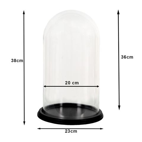 Clayre Eef Glasglocke 6GL3476 Transparent 23x38 cm
