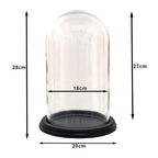 Clayre Eef Glasglocke 6GL3474 Transparent 20x28 cm