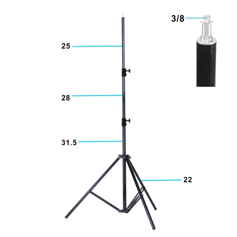 Falcon Eyes Lampenstativ I-2601 92-260 cm