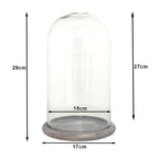 Clayre Eef Glasglocke 6GL3536 Transparent 17x29 cm