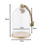 Clayre Eef Glasglocke 6GL2222 Transparent 17x29 cm
