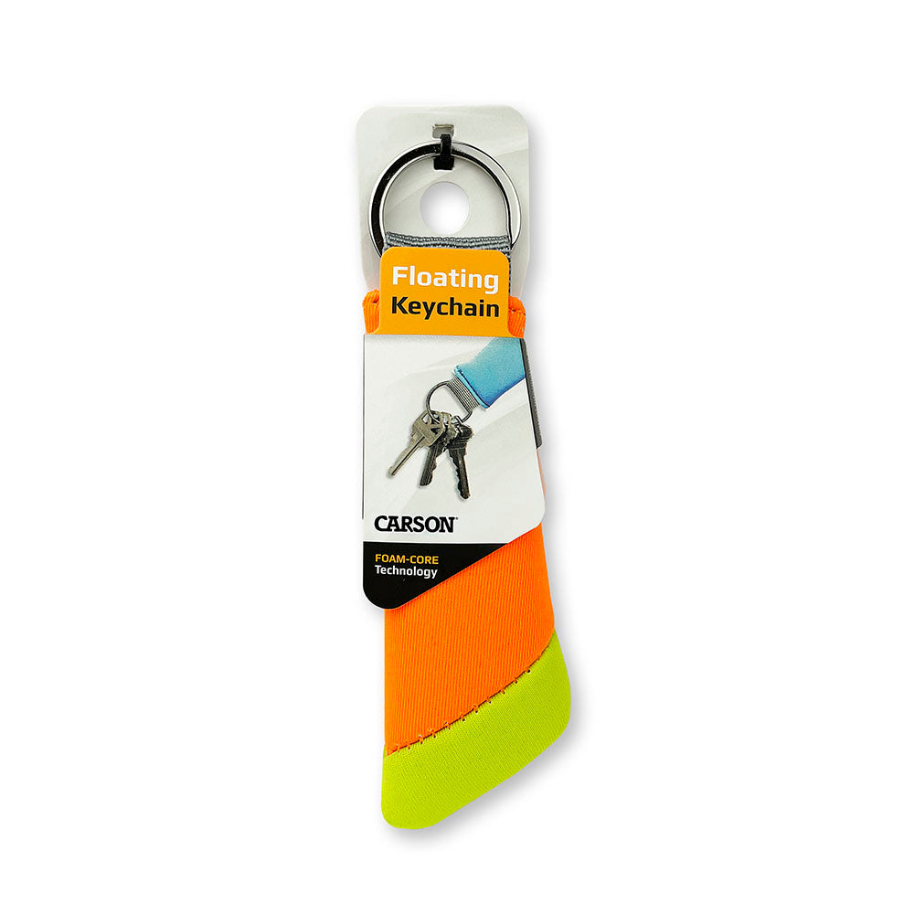 Carson Schwimmendes Schlüsselring für 3 Schlüssel - Orange/Gelb