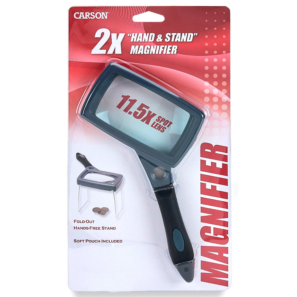 Carson Handlupe mit Gummi Griff 2,5x85mm